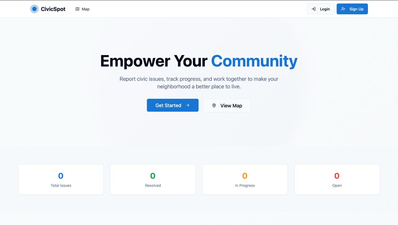 CivicSpot screenshot