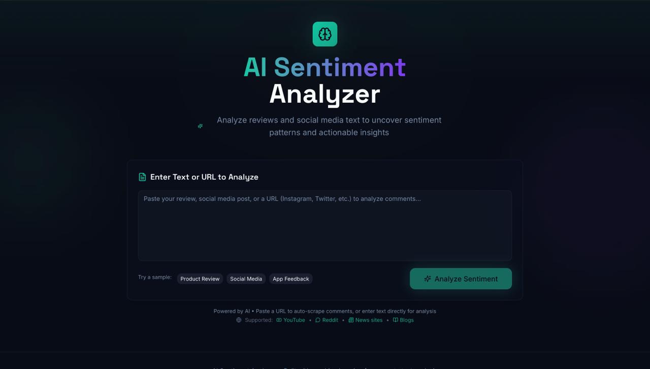 Sentiment Spark screenshot